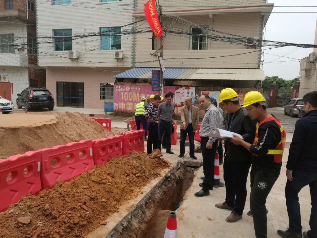 污水管网施工现场